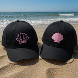 Custom Seashell Embroidered Baseball Cap, Nautical Beach Hat, Ocean Lover Gift