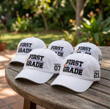 Custom Teacher Hat, Personalized First Grade Cap, Dream Team School Hat,Custom Name And Number Cap, Back To School Gift,Elementary Staff Hat