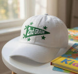 Embroidered 2nd Grade Teacher Hat - Cute Back to School Elementary Cap