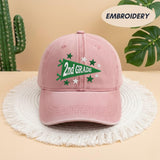 Embroidered 2nd Grade Teacher Hat - Cute Back to School Elementary Cap