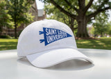 Custom College Pennant Embroidered Hat - Personalized Campus Spirit Cap