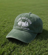 Camp Bach Bachelorette Embroidered Hat, Personalized Bach Party Cap, Camping Bachelorette Gift, Bride Tribe Hat, Custom Party Cap