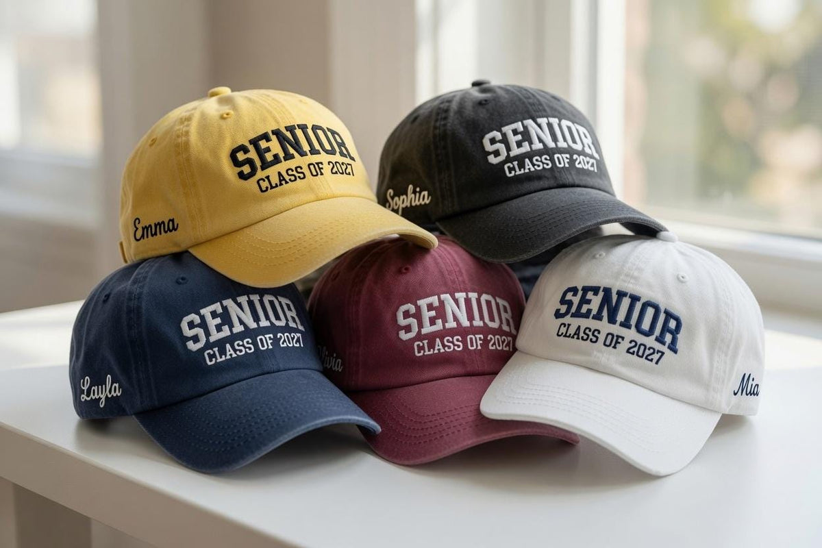 Senior Class of 2027 Embroidered Hat - Personalized Graduation Dad Cap