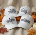Custom Halloween Embroidered Hat - Matching Family Bat & Spiderweb Cap