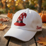 Custom Witch Hat Embroidered Baseball Cap - Personalized Witchy Squad Hat