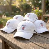 Custom Bow Martini Hat, Embroidered Cocktail Cap, Personalized Side Name Hat, Coquette Drink Cap, Summer Party Gift, Bachelorette Trip Hat