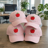 Custom Grade Apple Teacher Embroidered Hat, Personalized Elementary School Baseball Cap
