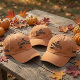 Witchy Halloween Embroidered Hat, Gothic Fall Baseball Cap, Spooky Season Gift