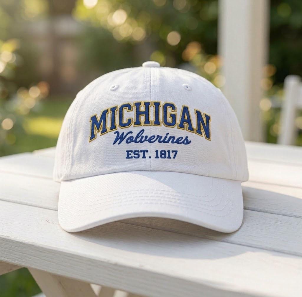 Custom College Hat, Embroidered University Cap, Personalized Sports Team Hat, Vintage Collegiate Dad Hat, Game Day Apparel, Custom Mascot