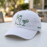 Custom Bird & Cocktail Hat, Embroidered Beach Club Cap, Personalized Side Name Hat, Funny Summer Vacation Gift, Bachelorette Trip Hat