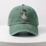 Graduation Goose Embroidered Hat, Cute Teacher Coffee Baseball Cap, Educator Gift