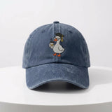 Graduation Goose Embroidered Hat, Cute Teacher Coffee Baseball Cap, Educator Gift