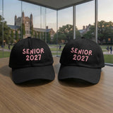 Personalized Class of 2027 Embroidered Hat, Custom High School Senior Baseball Cap, Graduation Gift