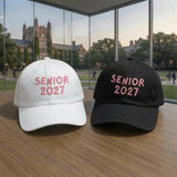 Personalized Class of 2027 Embroidered Hat, Custom High School Senior Baseball Cap, Graduation Gift