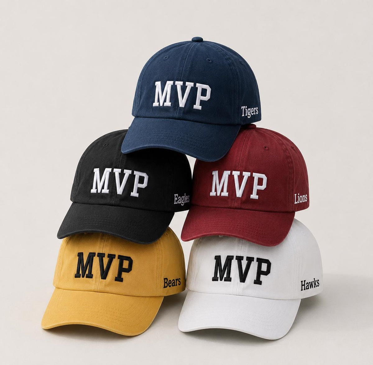 Custom MVP Varsity Embroidered Hat - Personalized Football Game Day Cap