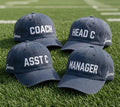 Embroidered Hat Custom Coach Baseball, Personalized Assistant Head Coach Manager Dad Hat, Sports Team Staff Appreciation Gift Cap