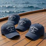 Custom Boat Group Embroidered Hat - Personalized Yacht Club Nautical Cap