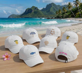 Matching Beach Vacation Embroidered Hat, Personalized Girls Trip Baseball Cap, Coastal Summer Gift