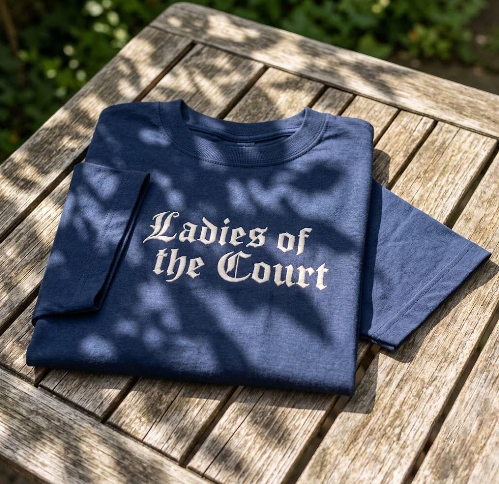 Custom Gothic Bachelorette Shirt, Old English Font Bridal Party Betrothed Wedding Tee