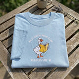 Silly Goose Book Club Shirt, Funny Goose Reading Cute Bookworm Bookish Tee