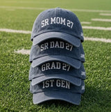 Senior Mom & Dad Class of 2027 Embroidered Hat - Graduation Pride Cap