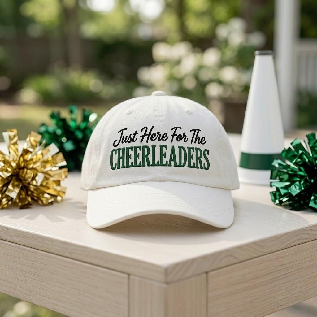 Custom Cheerleaders Embroidered Hat, Personalized Cheer Mom Baseball Cap, Cheer Team Game Day Dad Hat, High School Cheer Spirit Cap
