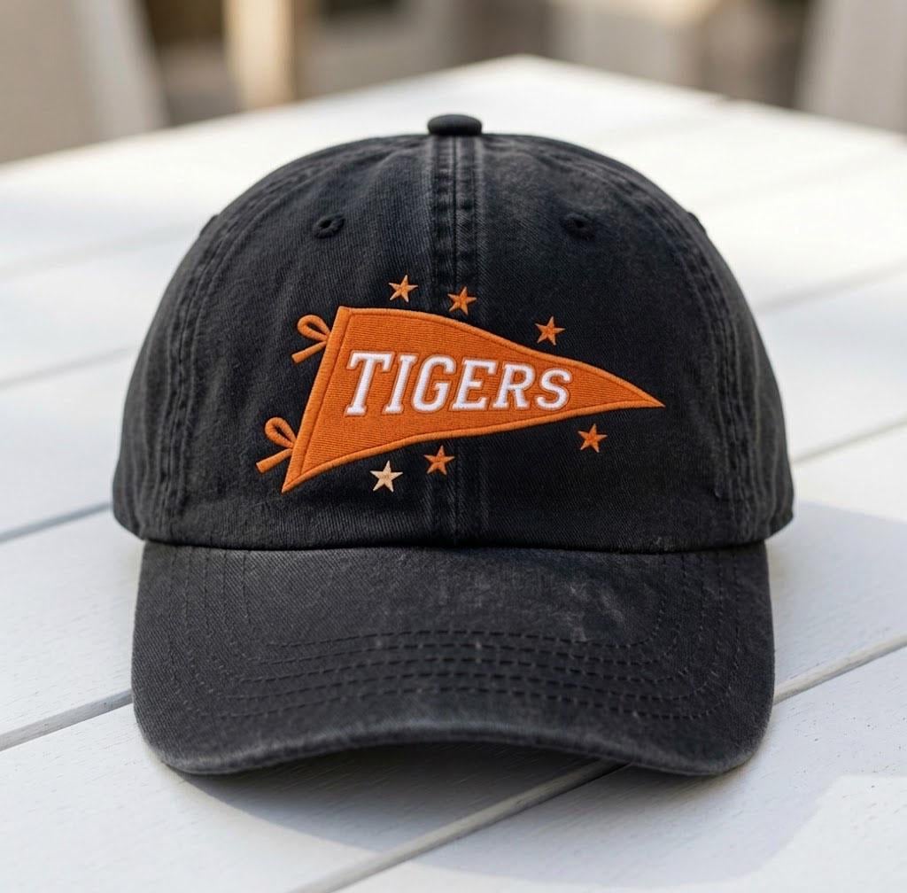 Custom Grade Level Hat, Personalized Teacher Pennant Cap, Back to School Teacher Gift, Custom School Spirit Hat, Elementary Teacher Cap