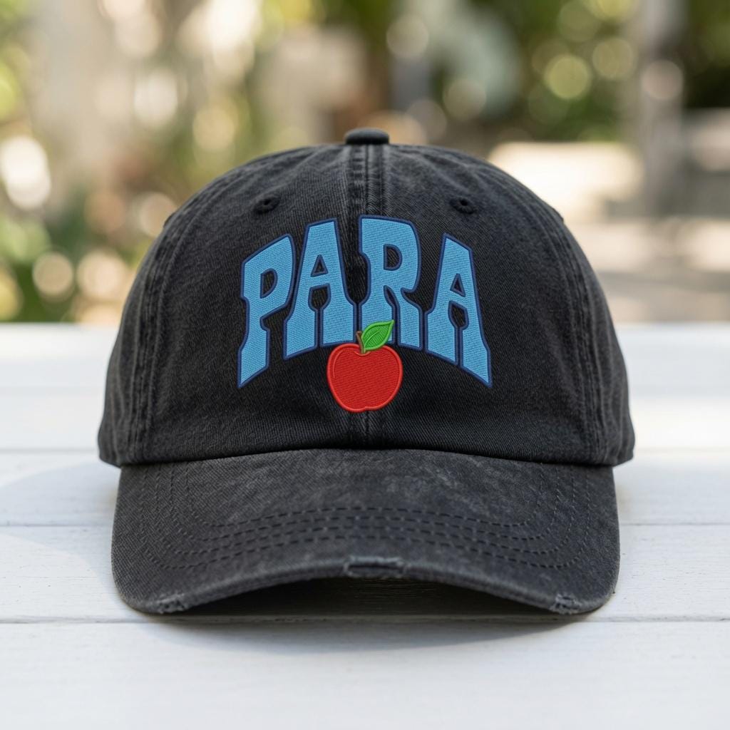 Custom Teacher Hat, Personalized Apple Staff Cap, School Staff Gift, Teacher Cap, Counselor Gift,Back to School Teacher,Teacher Appreciation