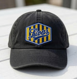 Custom Team Mascot Hat, Personalized Sports Patch Cap, Vintage Washed Dad Hat, Custom School Spirit Gift, Game Day Accessory, Team Name Cap