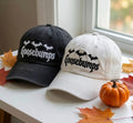Custom Goosebumps Bats Embroidered Hat, Spooky Halloween Season Baseball Cap, Halloween Bats Dad Hat, Horror Ghost Gift Cap
