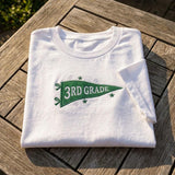 Custom Grade Level Teacher Shirt, Personalized Pennant Back to School Spirit Tee