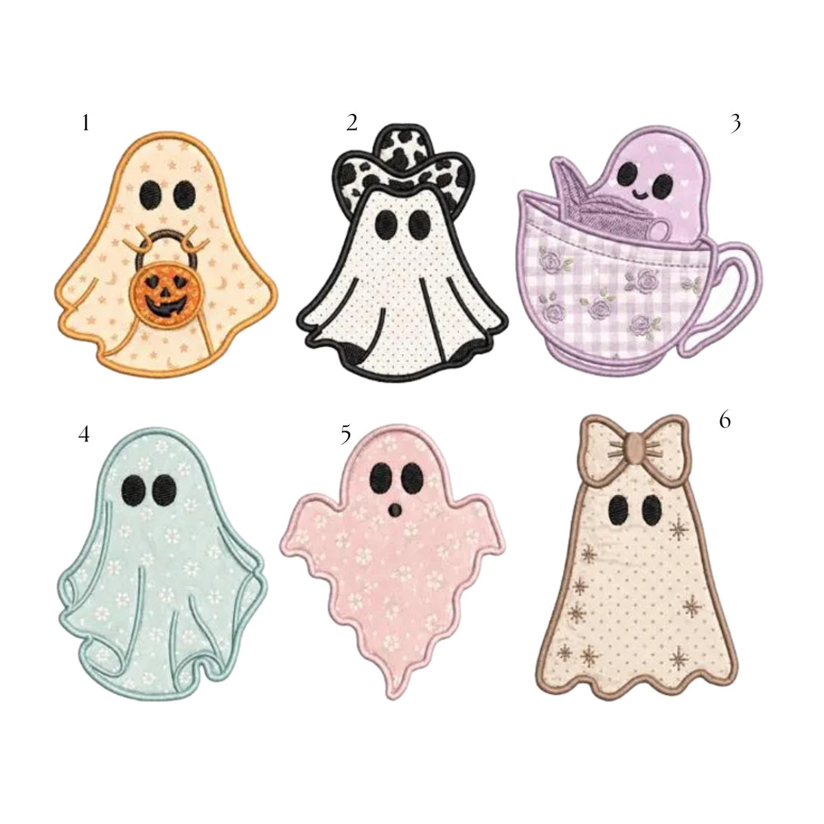 Ghost Applique Embroidered Hat, Cute Halloween Baseball Cap, Fall Party Gift