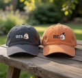 Custom Spooky Mr and Mrs Family Name Embroidered Hat - Halloween Newlywed Matching Couple Cotton Dad Cap