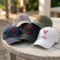 Custom Martini Hat, Personalized Name Cap, Embroidered Cocktail Hat, Custom Text Dad Hat, Party Gift, Summer Accessory, Personalized Gift
