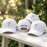 Custom Martini Hat, Embroidered Cocktail Cap, Personalized Name Hat, Cocktail Club Hat, Summer Party Gift, Custom Side Name Cap, Drink Cap