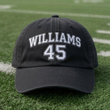 Custom Senior Football Embroidered Hat - Personalized Varsity Name & Number Cap