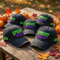 Custom Spooky Season Drip Font Embroidered Hat - Halloween Name Dad Cap