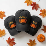 Custom Halloween Family Sports Embroidered Hat - Matching Autumn Baseball Cap