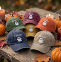 Custom Name Ghost Embroidered Hat, Personalized Cute Halloween Baseball Cap, Spooky Season Vintage Dad Hat, Autumn Fall Gift