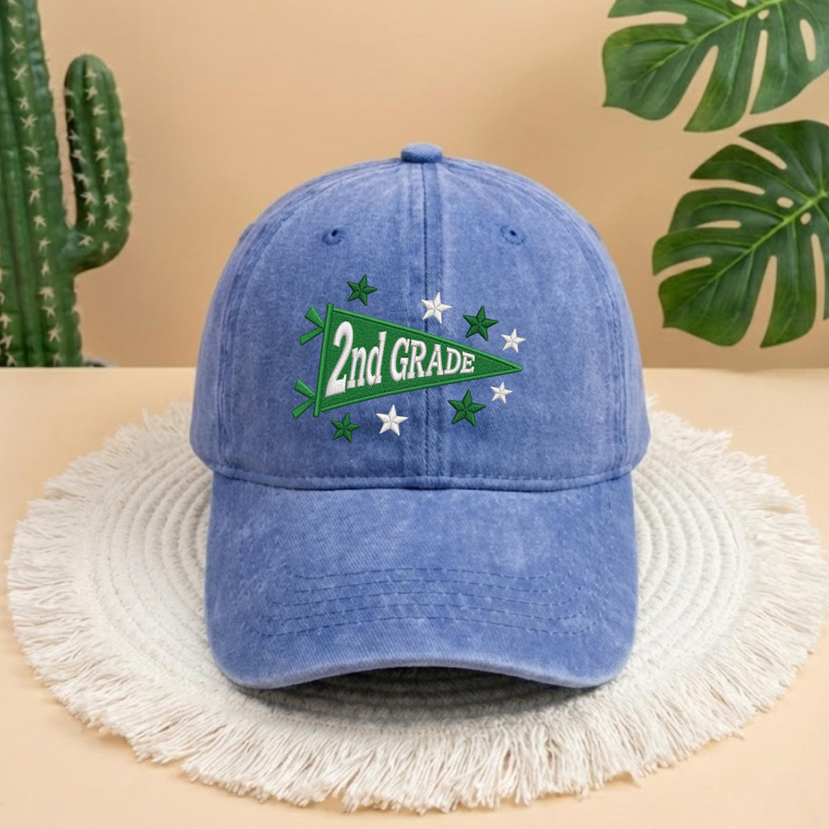 Embroidered 2nd Grade Teacher Hat - Cute Back to School Elementary Cap