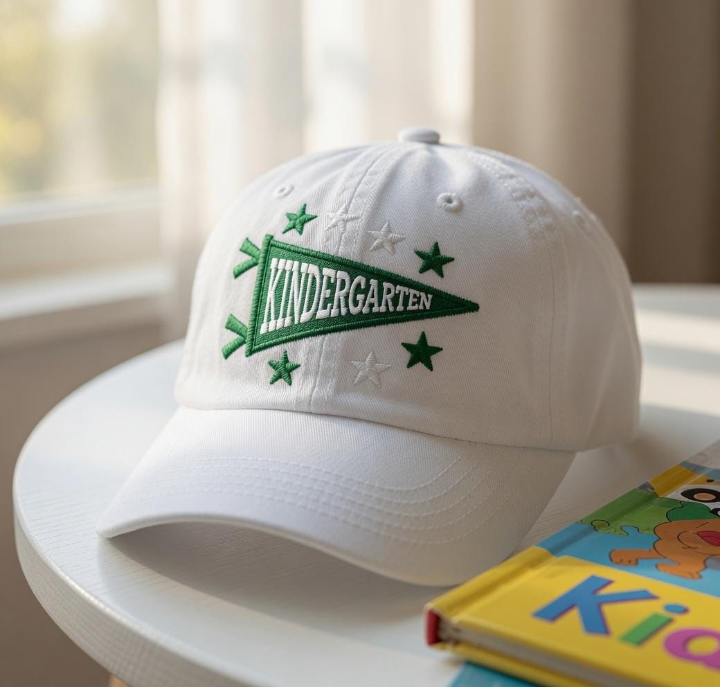 Embroidered Kindergarten Teacher Hat - Cute Back to School Kinder Cap