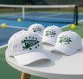 Embroidered Pickleball Club Hat - Retro Pennant Activewear Sport Cap