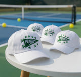 Embroidered Pickleball Club Hat - Retro Pennant Activewear Sport Cap