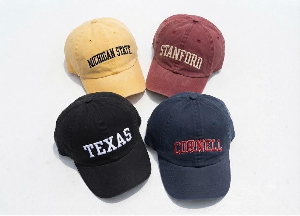 Custom State Pride Embroidered Hat - Personalized City & Location Washed Cap