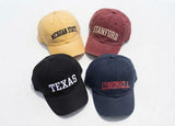 Custom State Pride Embroidered Hat - Personalized City & Location Washed Cap