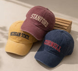 Custom State Pride Embroidered Hat - Personalized City & Location Washed Cap