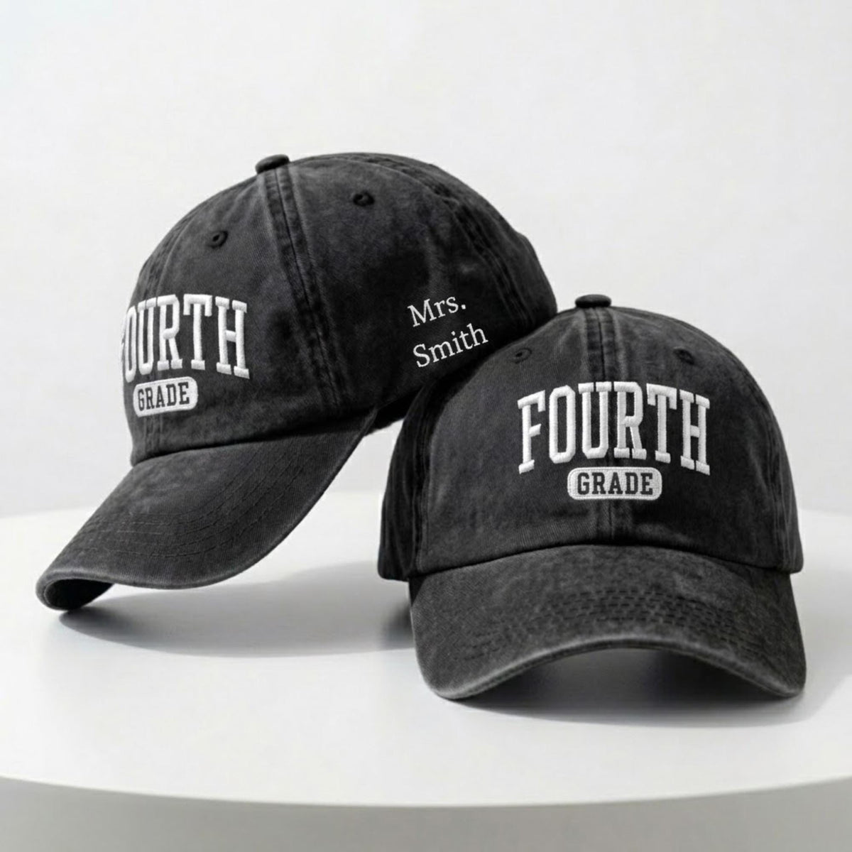 Personalized Grade Level Teacher Hat, Custom Embroidered Baseball Cap, Back to School Gift