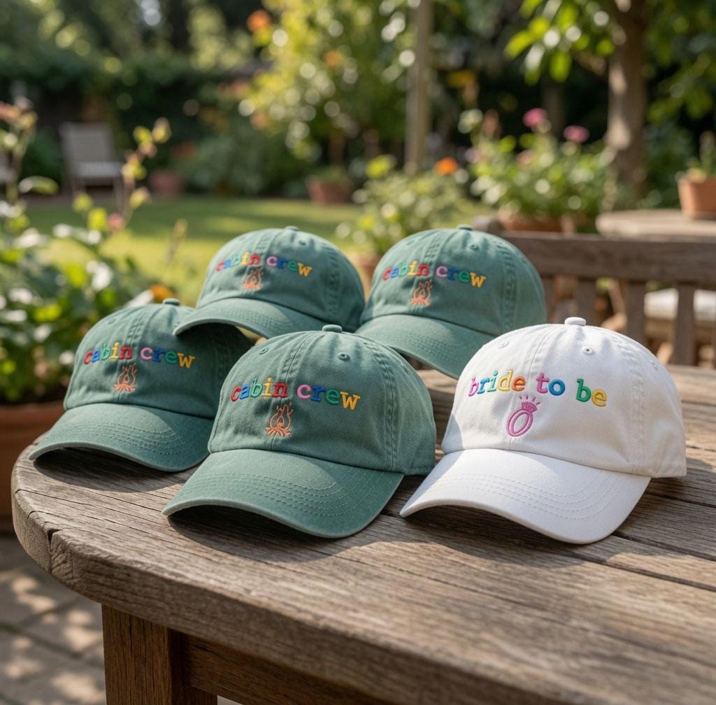 Custom Bride to Be Hat, Bachelorette Party Cap, Cabin Crew Hat, Personalized Bridal Shower Gift, Engagement Party Hat, Bride Hat