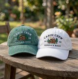 Custom Cabin Crew Hat, Personalized Bachelorette Trip Cap, Mountain Cabin Hat, Custom Bachelorette Party Gift, Camping Trip Cap, Bride Hat