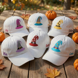 Custom Witch Hat Embroidered Baseball Cap - Personalized Witchy Squad Hat